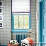 OVINGTON - BLUES BLUE Schumacher Wallpaper | Wallpaper Twins OVINGTON BLUES BLUE Schumacher Wallpaper wallpaper - SKU 5008133