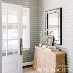 OVINGTON SISAL FOG Schumacher Wallpaper wallpaper - SKU 5008271