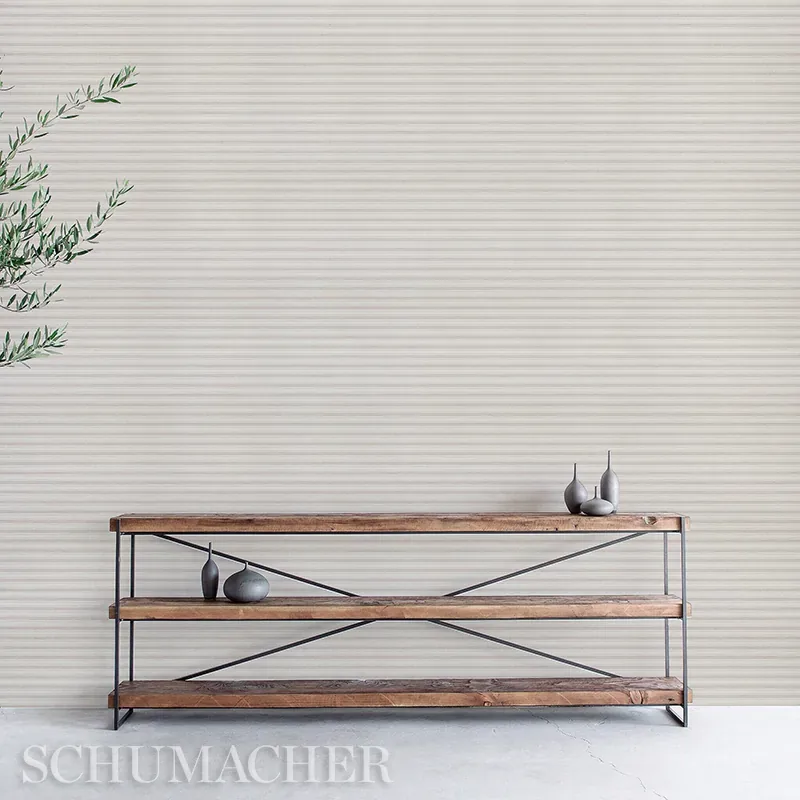 OXNARD LINEN PAPERWEAVE NATURAL Schumacher Wallpaper wallpaper - SKU 5011310