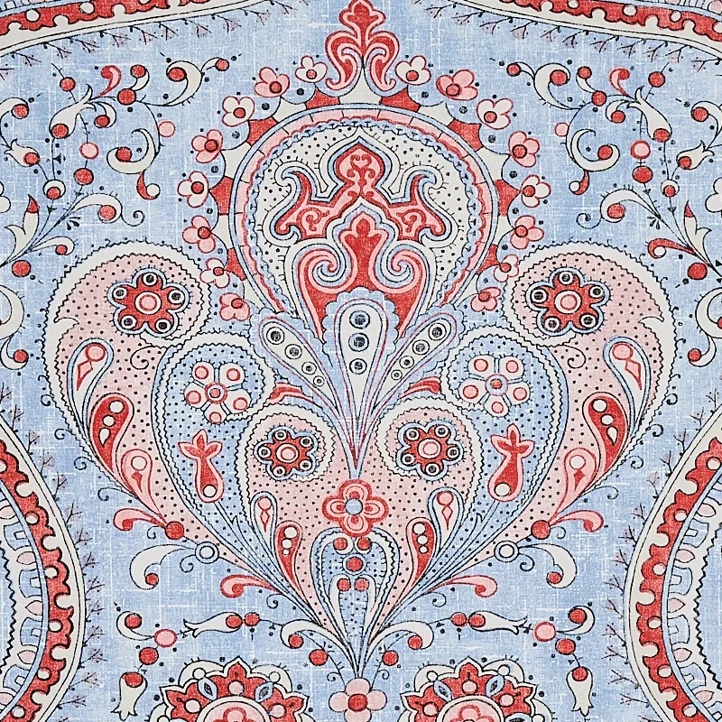 PAISLEY COURT CHAMBRAY Schumacher Wallpaper wallpaper - SKU 5012271