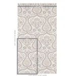 PAISLEY COURT SAND Schumacher Wallpaper wallpaper - SKU 5012272