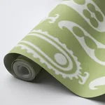 PAISLEY PEAS - GREEN Schumacher Wallpaper | Wallpaper Twins PAISLEY PEAS GREEN Schumacher Wallpaper wallpaper - SKU 5015381