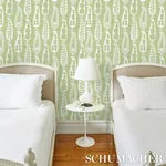 PAISLEY PEAS - GREEN Schumacher Wallpaper | Wallpaper Twins PAISLEY PEAS GREEN Schumacher Wallpaper wallpaper - SKU 5015381