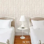 PAISLEY PEAS - NATURAL Schumacher Wallpaper | Wallpaper Twin PAISLEY PEAS NATURAL Schumacher Wallpaper wallpaper - SKU 5015382