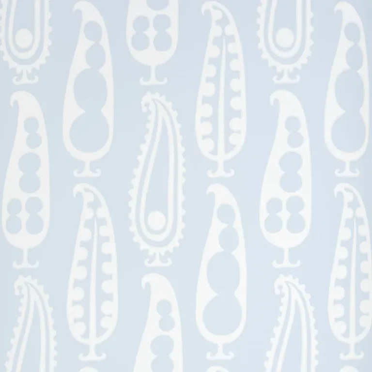 Schumacher PAISLEY PEAS wallpaper, color SKY, SKU 5015380