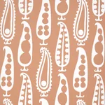 PAISLEY PEAS - TERRACOTTA Schumacher Wallpaper | Wallpaper T PAISLEY PEAS TERRACOTTA Schumacher Wallpaper wallpaper - SKU 5015383