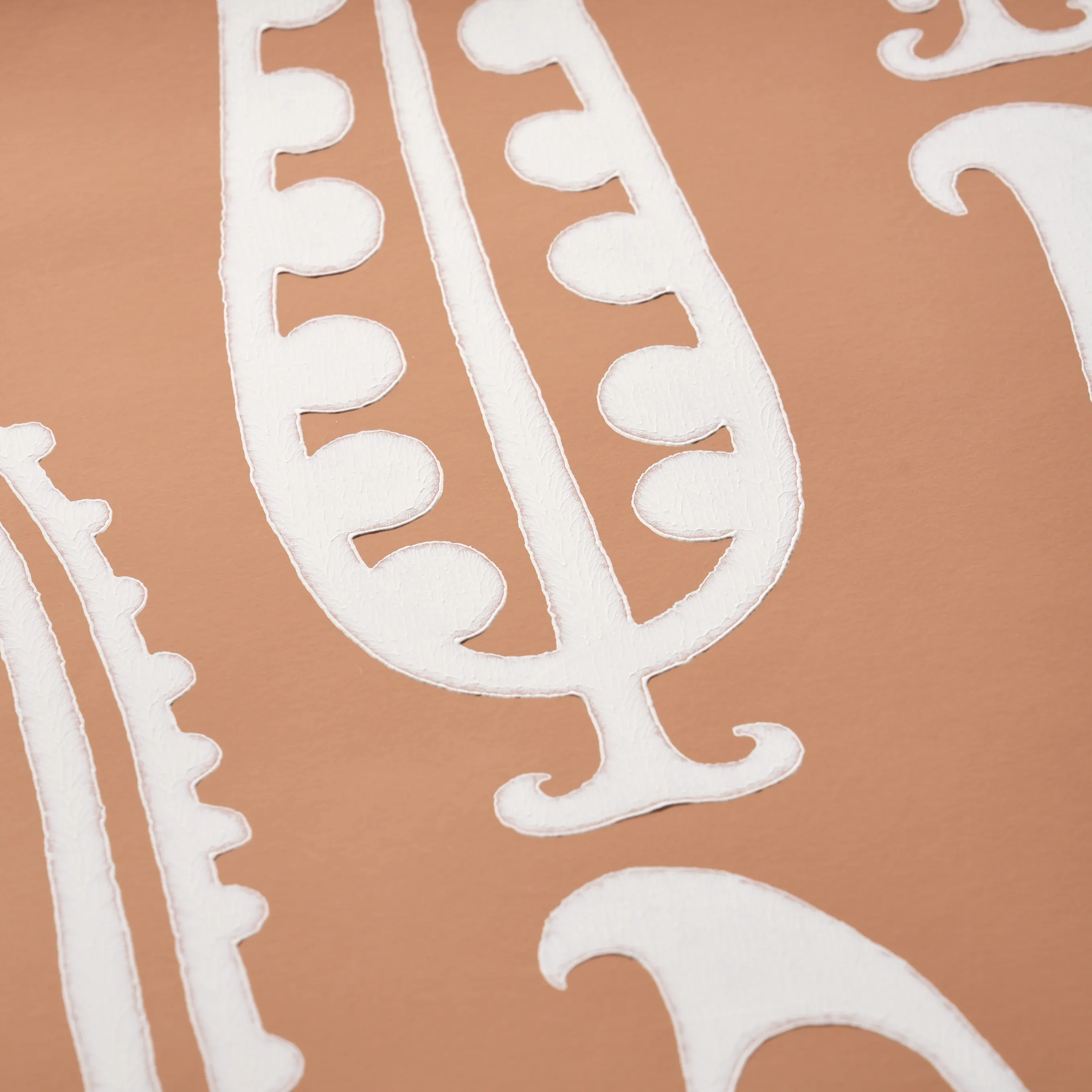 PAISLEY PEAS - TERRACOTTA Schumacher Wallpaper | Wallpaper T PAISLEY PEAS TERRACOTTA Schumacher Wallpaper wallpaper - SKU 5015383