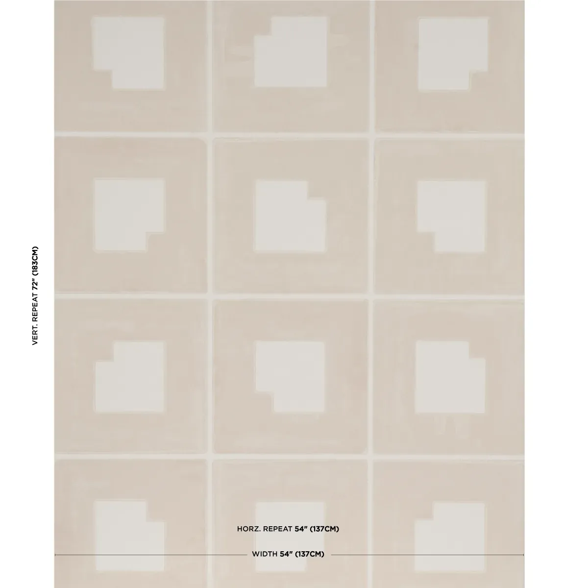 PALINDROME SAND Schumacher Wallpaper wallpaper - SKU 5015290