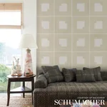 PALINDROME SAND Schumacher Wallpaper wallpaper - SKU 5015290