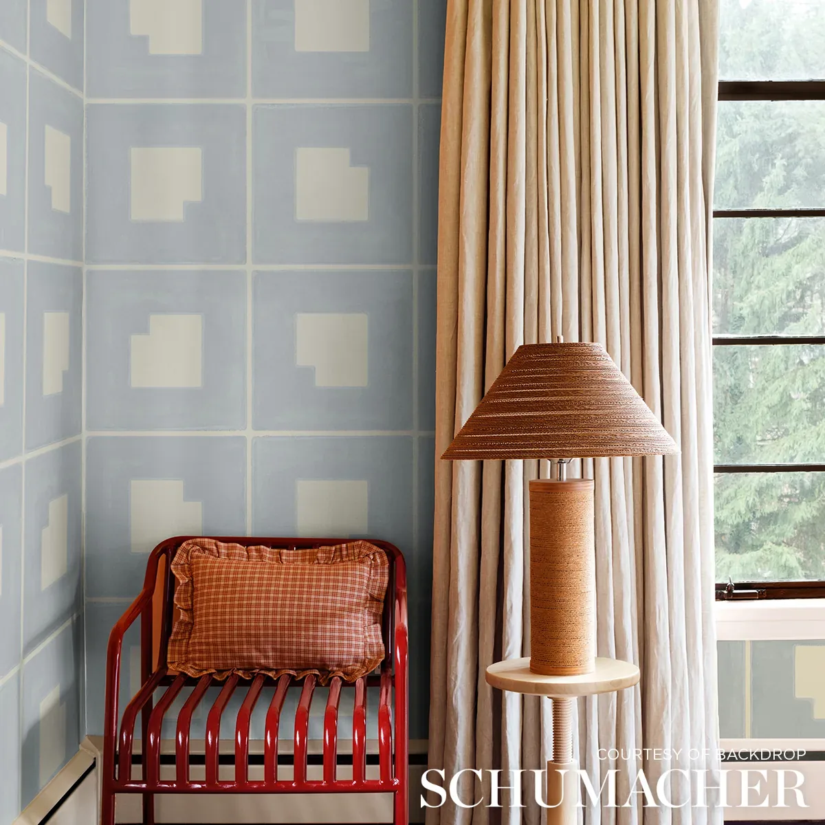 PALINDROME SKY Schumacher Wallpaper wallpaper - SKU 5015291
