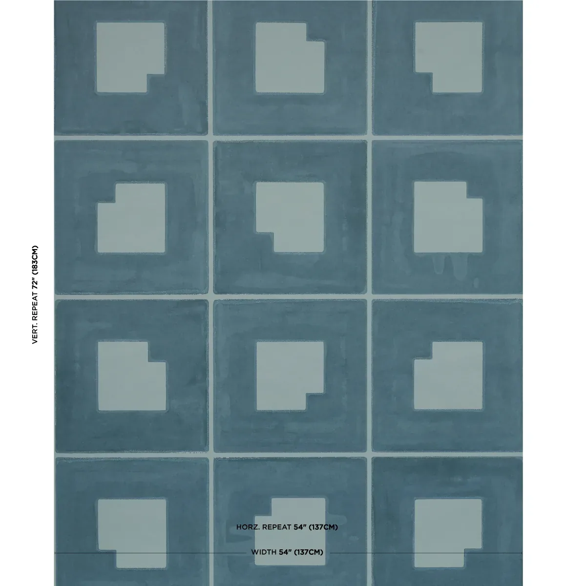 PALINDROME TEAL Schumacher Wallpaper wallpaper - SKU 5015292