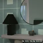 PALINDROME TEAL Schumacher Wallpaper wallpaper - SKU 5015292