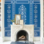 PALLADIO MUGHAL TWO PANEL SET BLUE Schumacher Wallpaper wallpaper - SKU 5016830