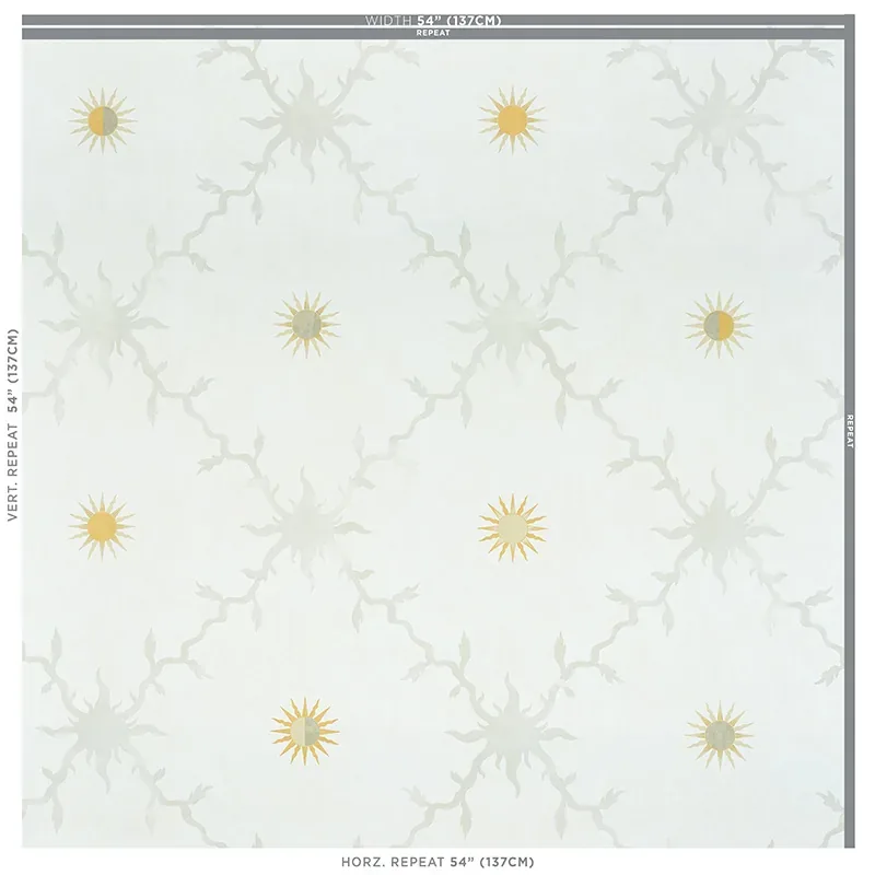 PALLADIO TRELLIS NEUTRAL Schumacher Wallpaper wallpaper - SKU 5011371