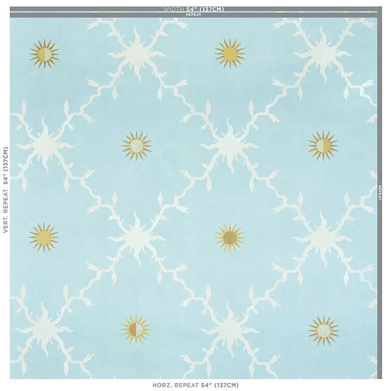 PALLADIO TRELLIS SKY Schumacher Wallpaper wallpaper - SKU 5011370