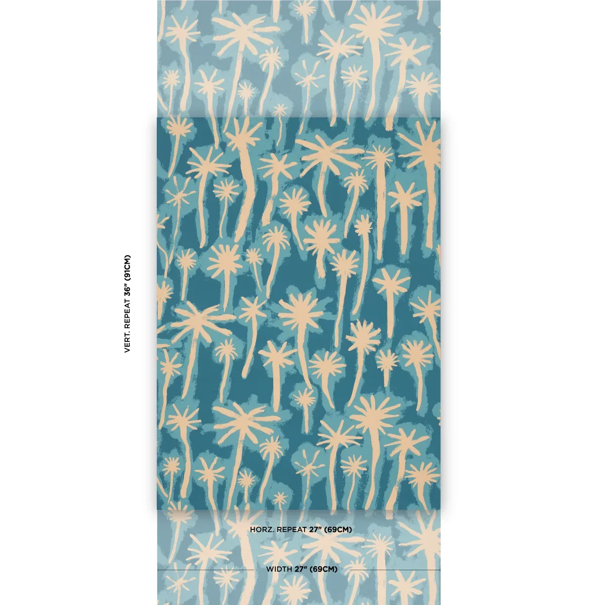 PALMITAS BAHAMA Schumacher Wallpaper wallpaper - SKU 5014601