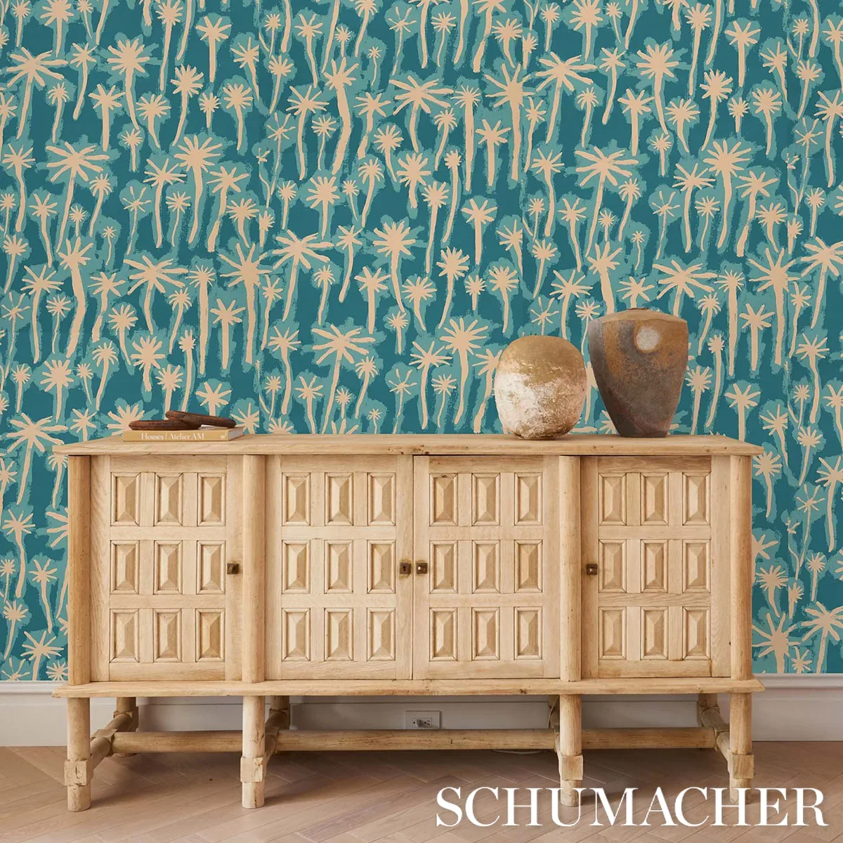 PALMITAS BAHAMA Schumacher Wallpaper wallpaper - SKU 5014601
