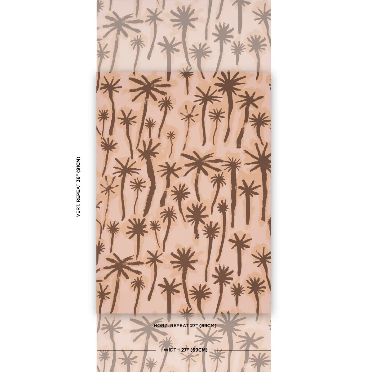 PALMITAS CORAL Schumacher Wallpaper wallpaper - SKU 5014600