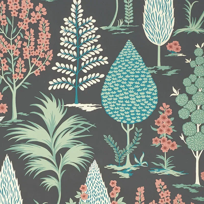 PANDORA ONYX & JADE Schumacher Wallpaper wallpaper - SKU 5009961