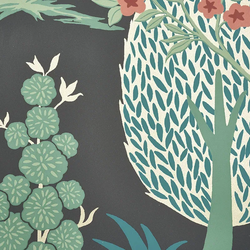 PANDORA ONYX & JADE Schumacher Wallpaper wallpaper - SKU 5009961