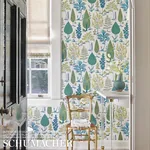 PANDORA PEACOCK Schumacher Wallpaper wallpaper - SKU 5009963
