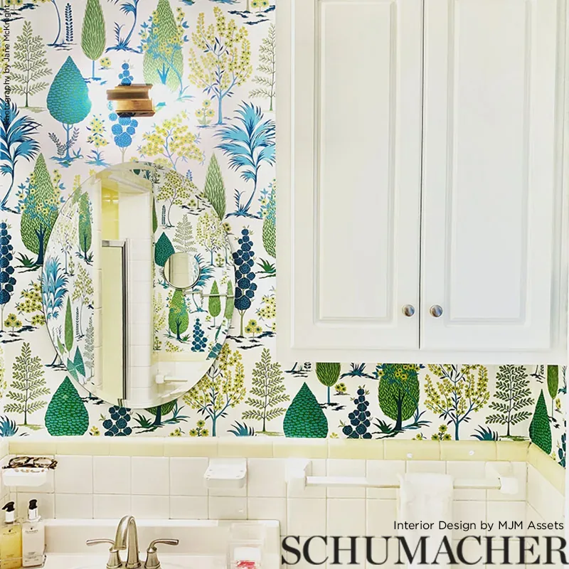 PANDORA PEACOCK Schumacher Wallpaper wallpaper - SKU 5009963