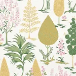 PANDORA - YELLOW & PINK Schumacher Wallpaper | Wallpaper Twi PANDORA YELLOW & PINK Schumacher Wallpaper wallpaper - SKU 5009962