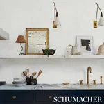 PAPER STRIPE WHITE Schumacher Wallpaper wallpaper - SKU 5012980