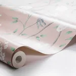 PARADISE BIRDS - BLUSH SHIMMER Schumacher Wallpaper | Wallpa PARADISE BIRDS BLUSH SHIMMER Schumacher Wallpaper wallpaper - SKU 1901