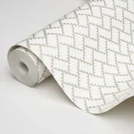 PARTERRE SILVER Schumacher Wallpaper wallpaper - SKU 5015081