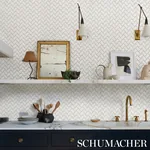 PARTERRE SILVER Schumacher Wallpaper wallpaper - SKU 5015081
