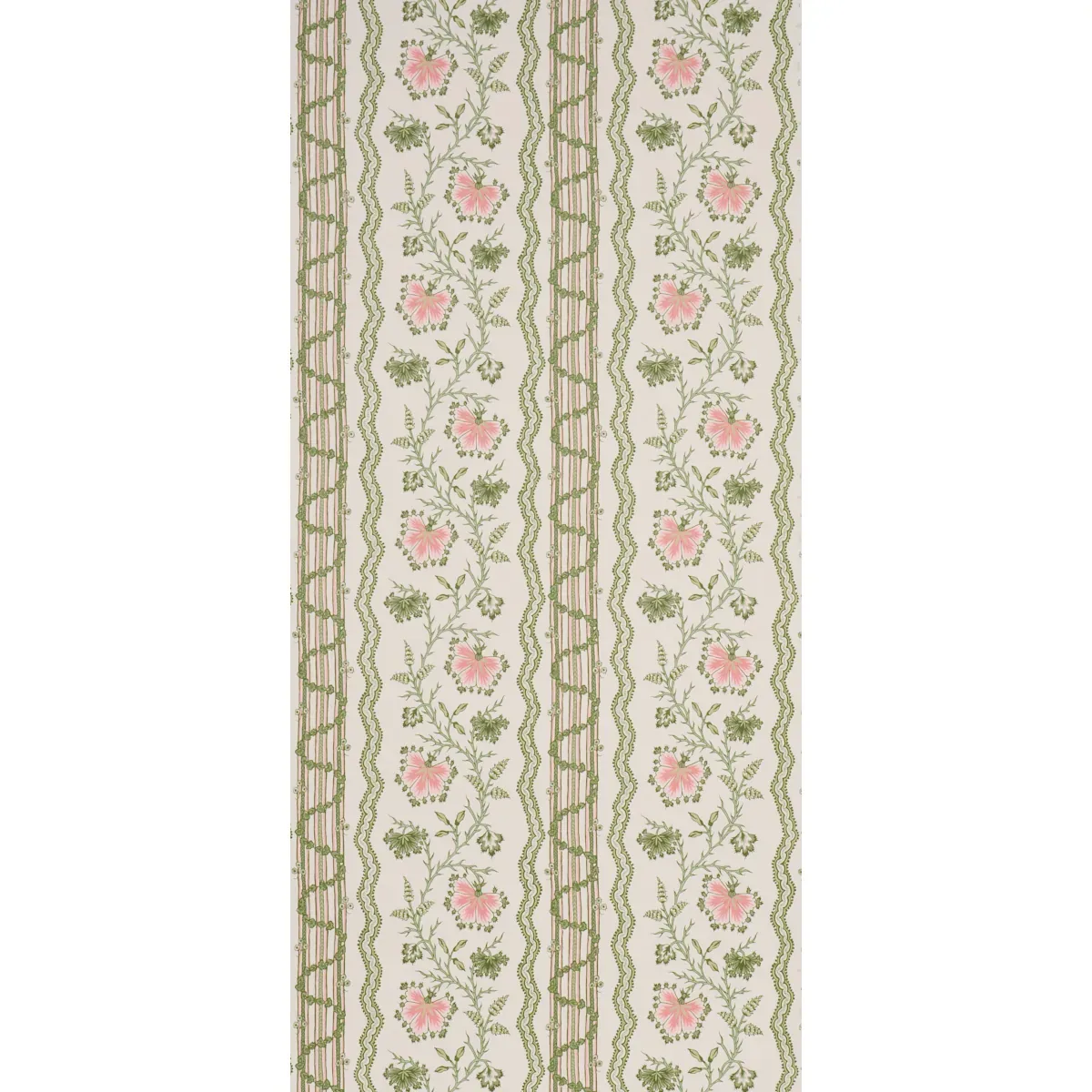 PARVATI FLORAL STRIPE PETAL Schumacher Wallpaper wallpaper - SKU 5017330