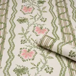 PARVATI FLORAL STRIPE PETAL Schumacher Wallpaper wallpaper - SKU 5017330