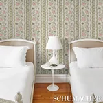 PARVATI FLORAL STRIPE PETAL Schumacher Wallpaper wallpaper - SKU 5017330