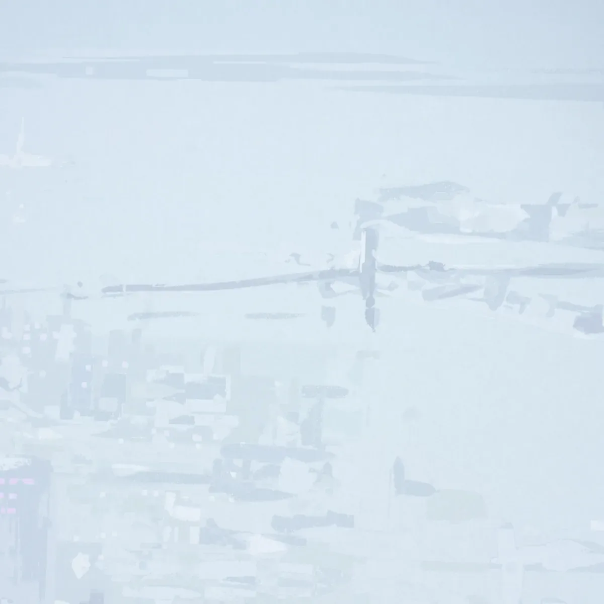 PASCAL CAMPION'S NEW YORK SKYLINE BLUE Schumacher Wallpaper wallpaper - SKU 5016190