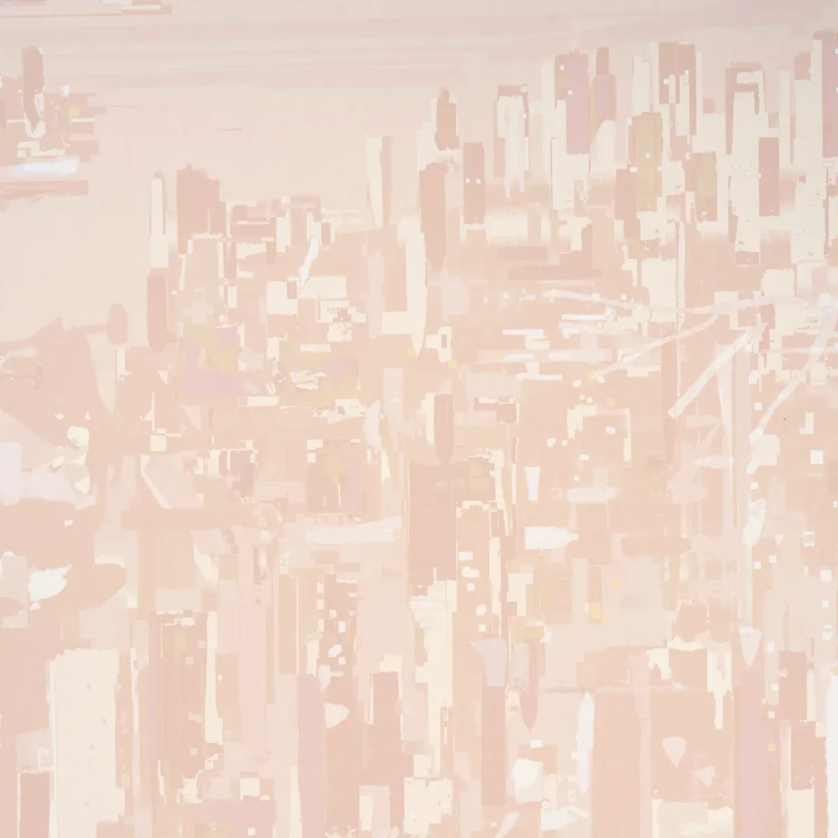PASCAL CAMPION'S NEW YORK SKYLINE BLUSH Schumacher Wallpaper wallpaper - SKU 5016191