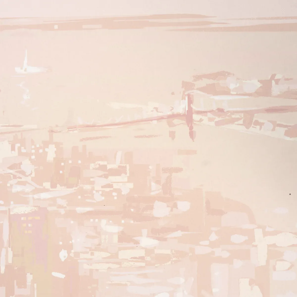 PASCAL CAMPION'S NEW YORK SKYLINE BLUSH Schumacher Wallpaper wallpaper - SKU 5016191