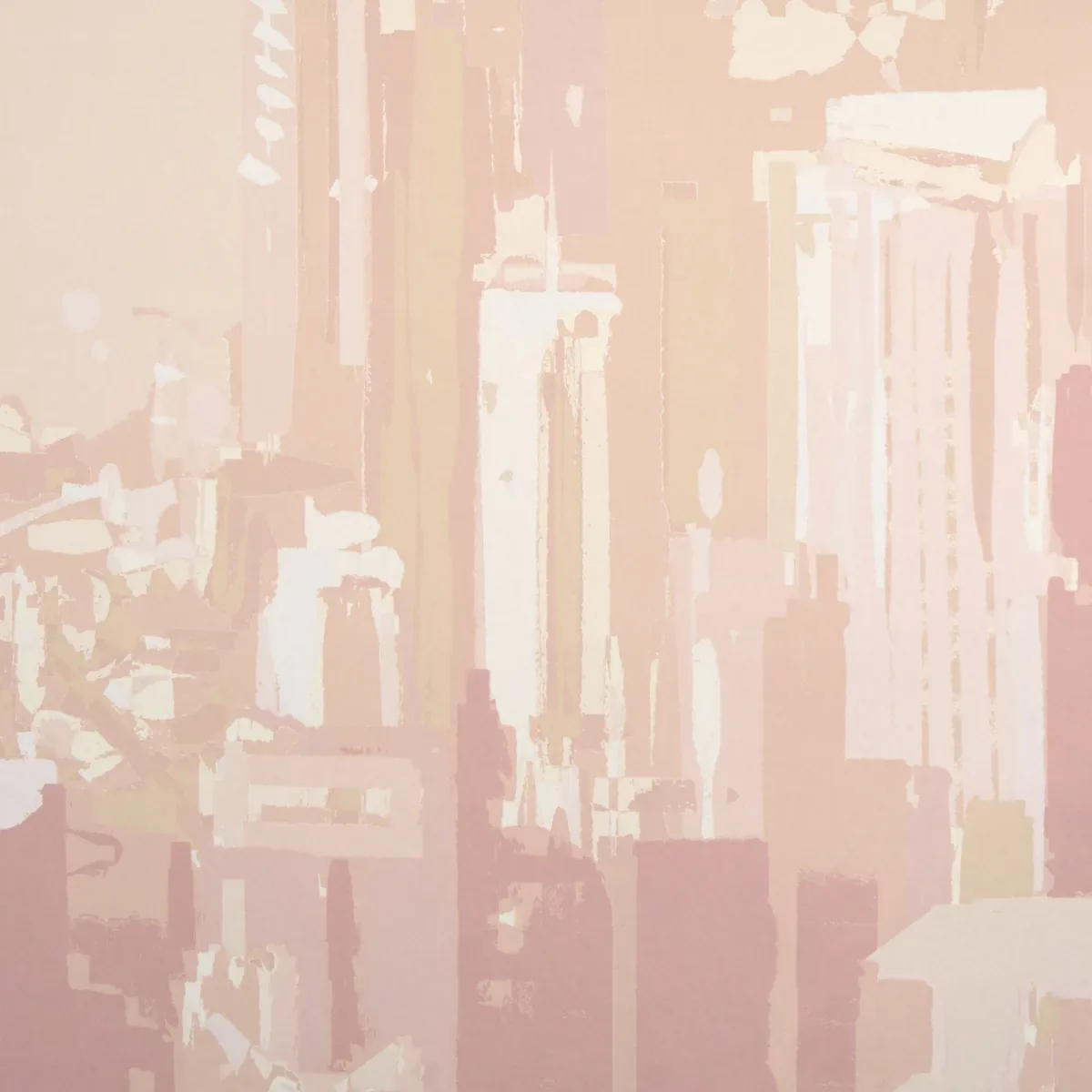 PASCAL CAMPION'S NEW YORK SKYLINE BLUSH Schumacher Wallpaper wallpaper - SKU 5016191