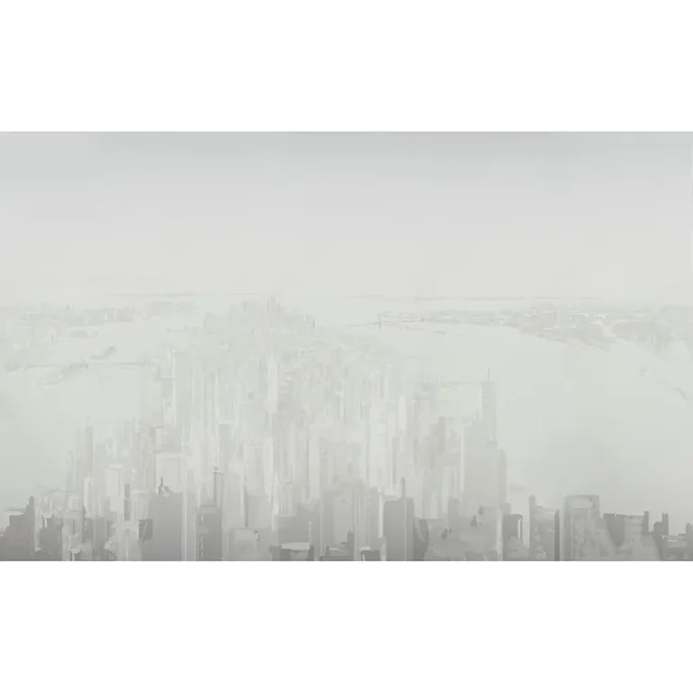 Schumacher PASCAL CAMPION'S NEW YORK SKYLINE wallpaper, color SOFT GRAY, SKU 5016192