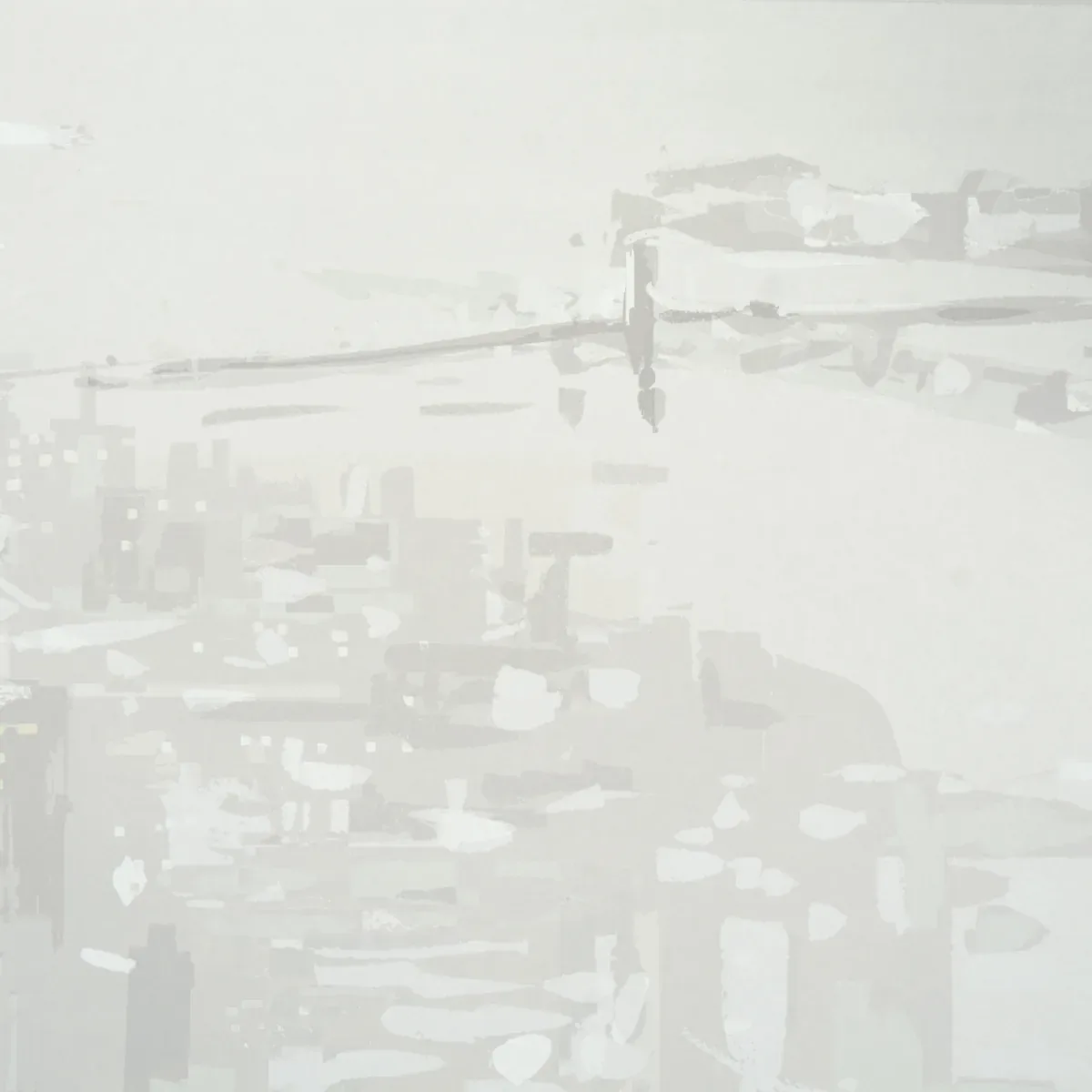 PASCAL CAMPION'S NEW YORK SKYLINE SOFT GRAY Schumacher Wallpaper wallpaper - SKU 5016192