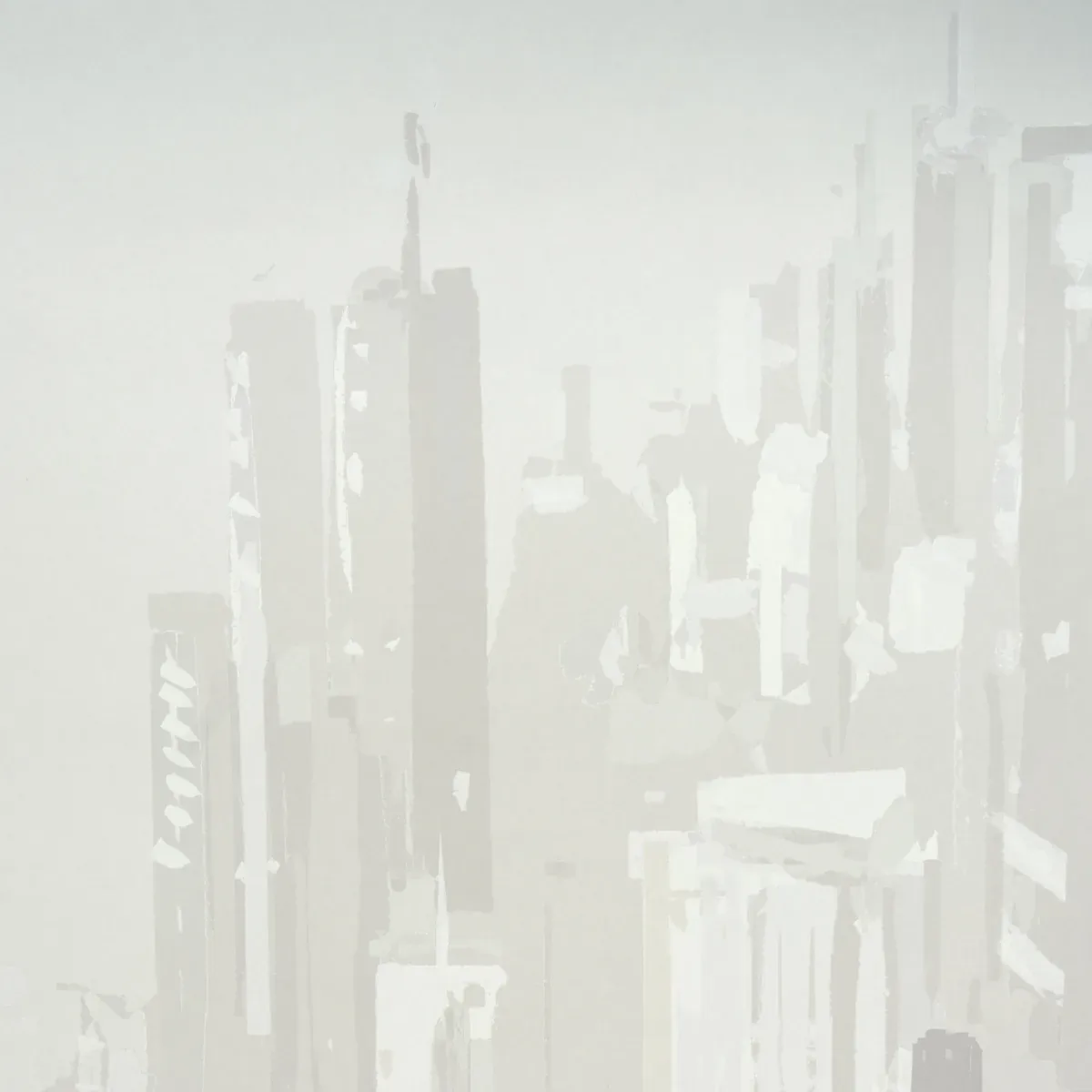 PASCAL CAMPION'S NEW YORK SKYLINE SOFT GRAY Schumacher Wallpaper wallpaper - SKU 5016192