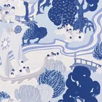 PEARL RIVER - BLUES Schumacher Wallpaper | Wallpaper Twins PEARL RIVER BLUES Schumacher Wallpaper wallpaper - SKU 5008441