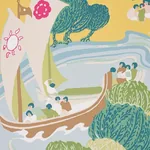 PEARL RIVER YELLOW Schumacher Wallpaper wallpaper - SKU 5008442