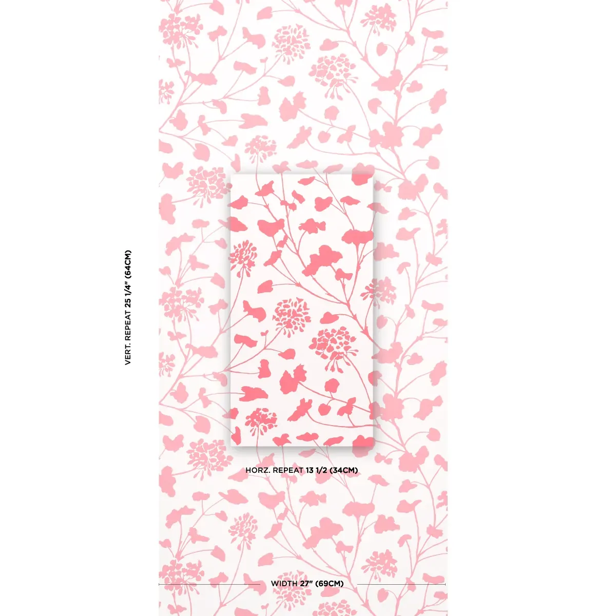 PENNICK CORAL ON IVORY Schumacher Wallpaper wallpaper - SKU 5010543