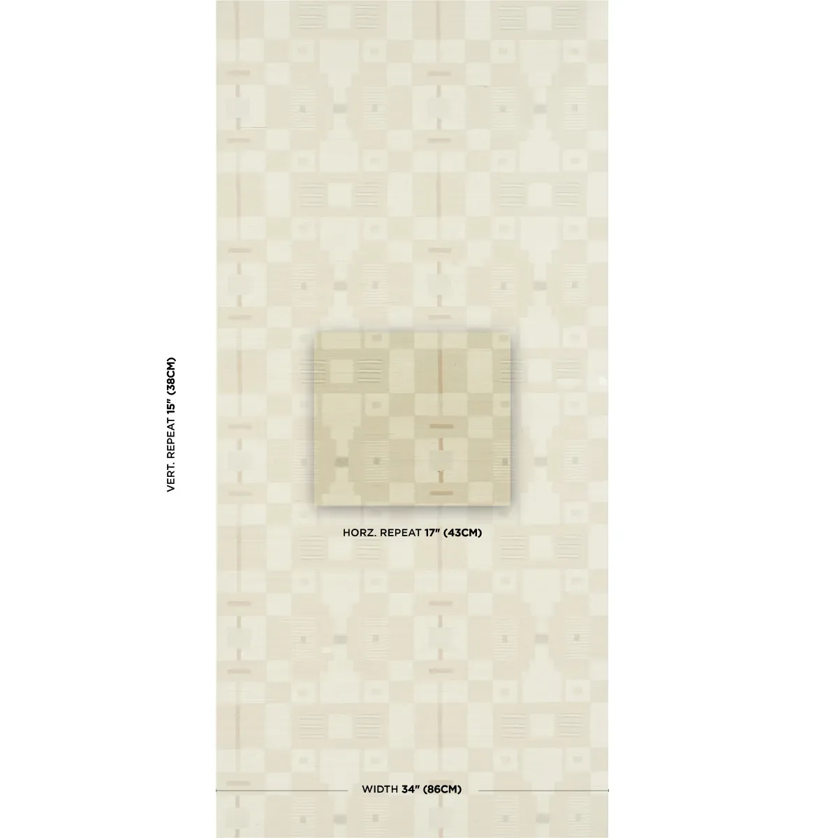 PERISCOPE SISAL NEUTRAL Schumacher Wallpaper wallpaper - SKU 5015770