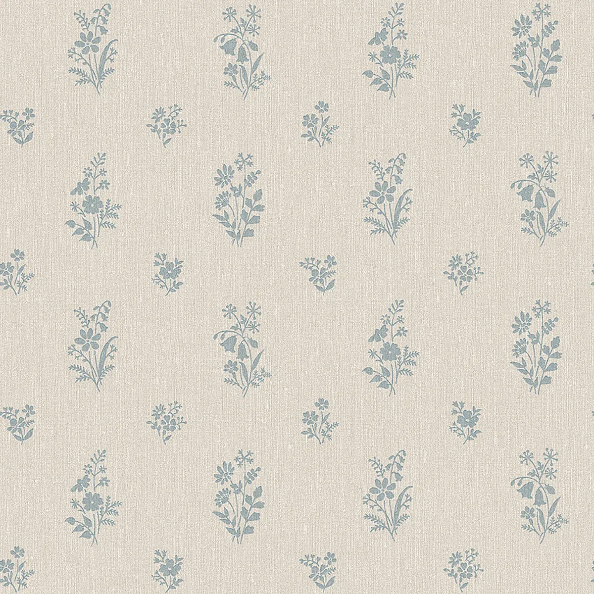 PETIT FLEURS BLUE Schumacher Wallpaper wallpaper - SKU 4264