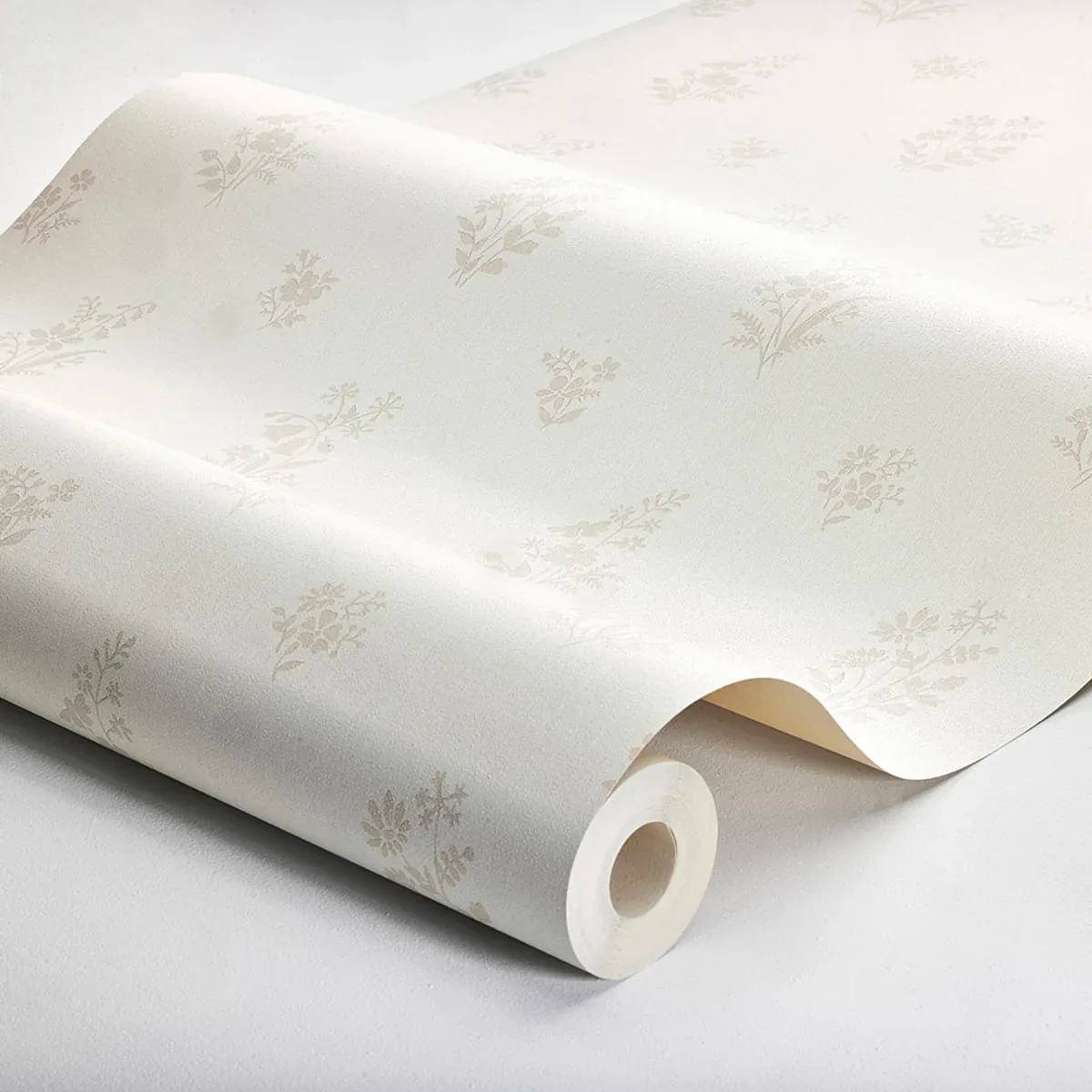 PETIT FLEURS NATURAL Schumacher Wallpaper wallpaper - SKU 4265
