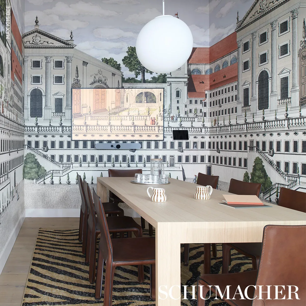 PIAZZA FIRENZE PANEL SET DOCUMENT Schumacher Wallpaper wallpaper - SKU 5014300