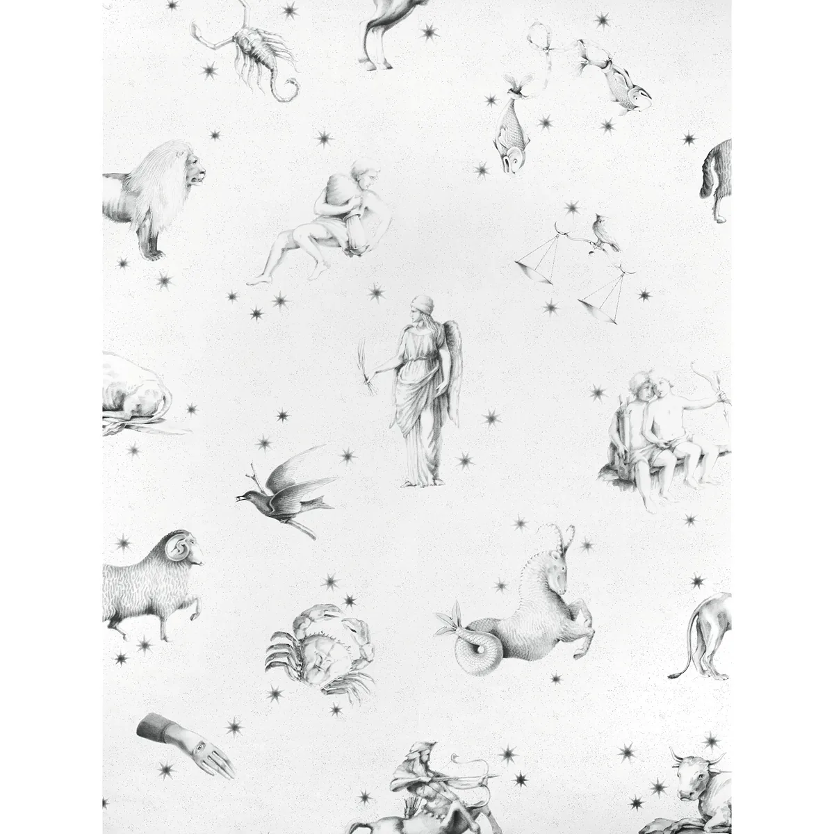 PILAR PANEL SET GRISAILLE Schumacher Wallpaper wallpaper - SKU 5015110