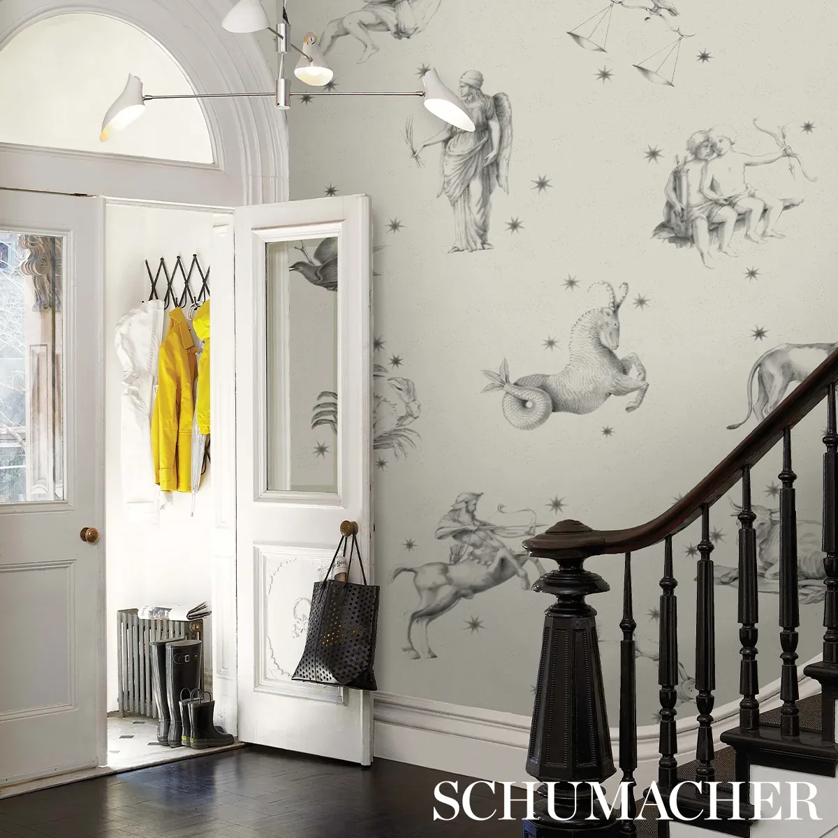 PILAR PANEL SET - GRISAILLE Schumacher Wallpaper | Wallpaper PILAR PANEL SET GRISAILLE Schumacher Wallpaper wallpaper - SKU 5015110